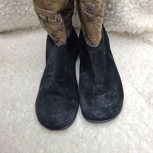 Santana Canada Waterproof Embroidered Fur Lined Pull-on Winter Boots size 9.5 - Picture 2 of 7